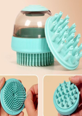 Space Capsuleog bath brush and pet comb massager